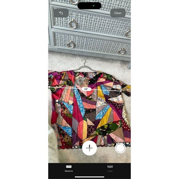 NWOT JOHNNY WAS scalloped Eloise Silk Top In Multicolor, Small $255 F14 - Picture 8 of 11